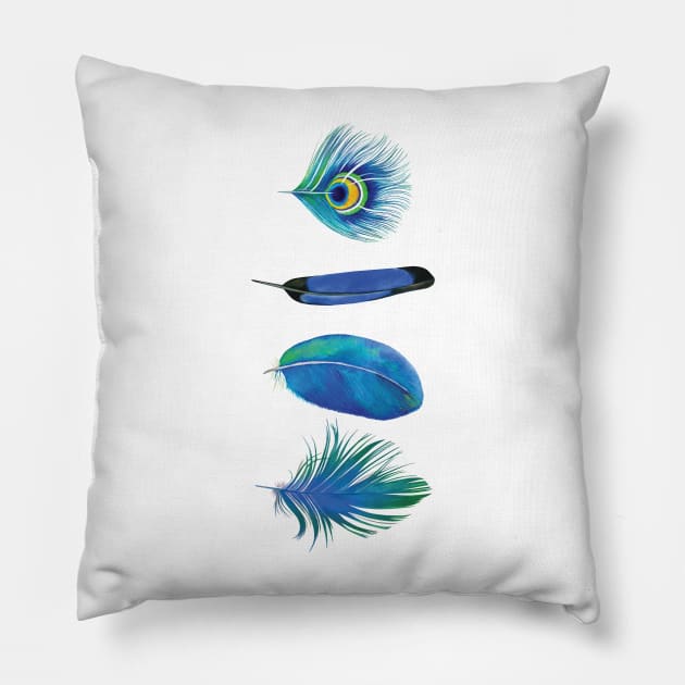 Feather #2 Pillow by Houseofyhodie