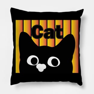 Cat tee design birthday gift graphic Pillow