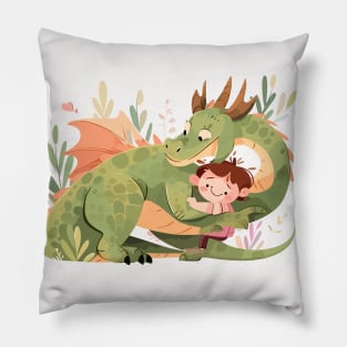 Adorable Dragon Animal Loving Cuddle Embrace Children Kid Tenderness Pillow