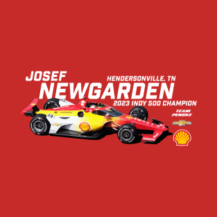 Newgarden Indy 2023 Winner (white) T-Shirt