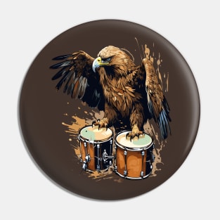 Eagle And Drum Pin