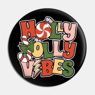 Holly Jolly Vibes Christmas Gift Pin