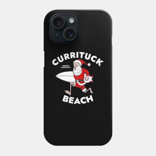 Currituck Beach, NC Christmas Vacationing Skiing Santa Phone Case