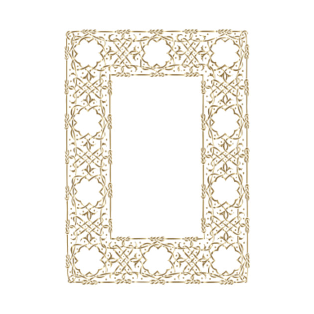 Limited Edition Exclusive Gold Ornate Geometric Frame No Background Exclusive Gold Ornate Geometric Frame No Background