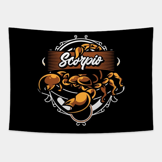 Zodiac SCORPIO Frame Series Tapestry by ZODIAC HOLIC