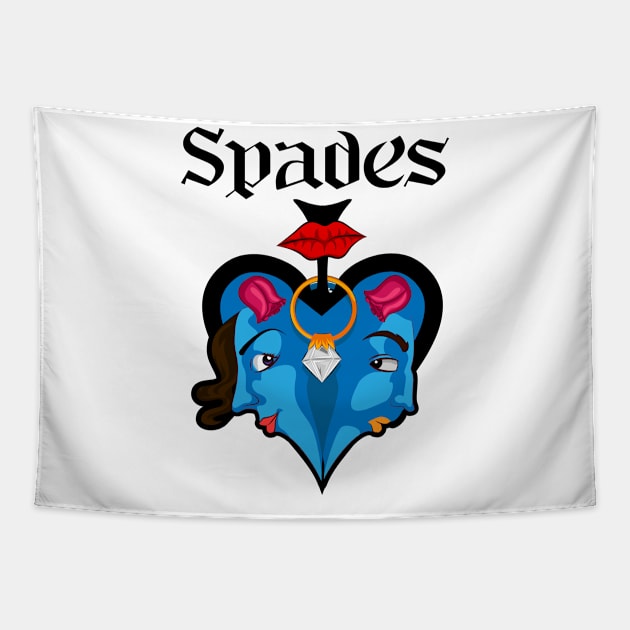 Spades Tapestry by Dojaja