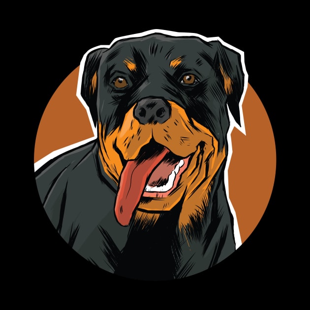 Rottweiler Dog Design by LR_Collections