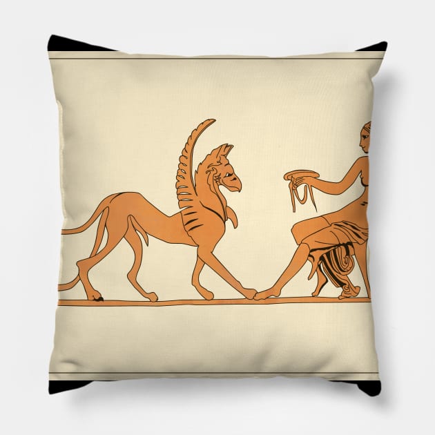 Maiden & Griffin - 03 Pillow by Mosaicblues