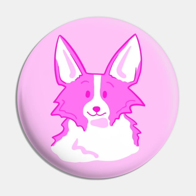 Super Cute Pink Corgi Face! Pin by KelseyLovelle