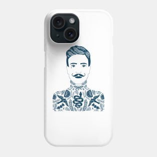 Tattoo Man navy Phone Case