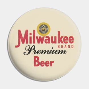 Milwaukee Premium Beer Retro Defunct Wisconsin Breweriana Pin