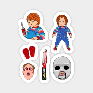 Chucky | Childs Play Sticker Set Magnet