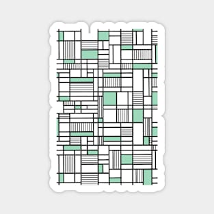 Map Lines Mint Magnet