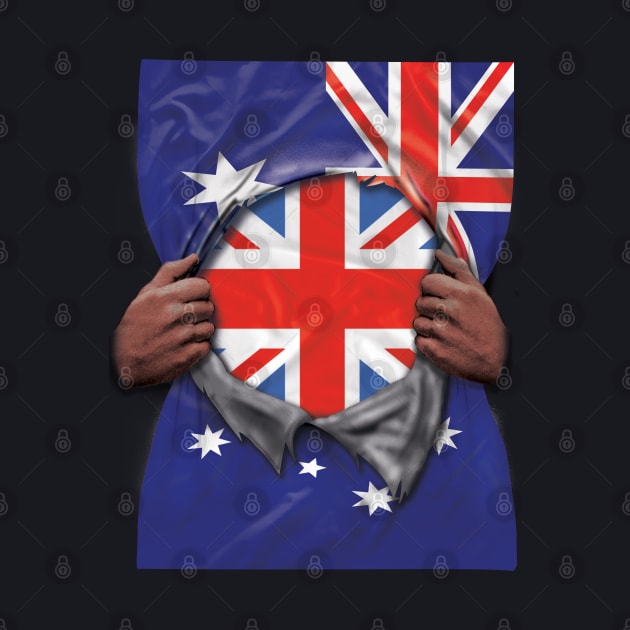 Australian Flag Australian Flag Ripped - Gift for British From Australian by Country Flags