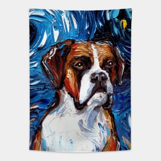 Boxer Night (Portrait) Tapestry