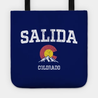 Salida Colorado CO Vintage Athletic Mountains Tote