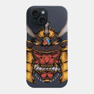 Golden armor samurai Phone Case