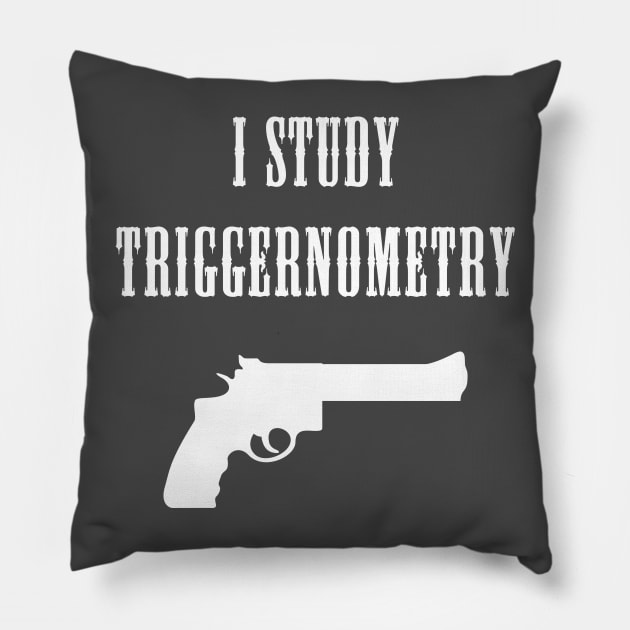 I STUDY TRIGGERNOMETRY Pillow by SykoticApparel