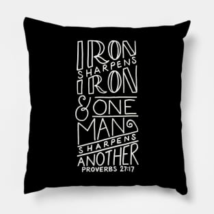 Iron Sharpens Iron Pillow