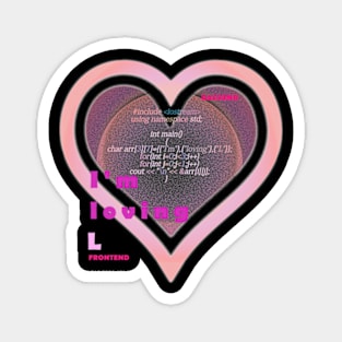 Valentine for L programmer Magnet