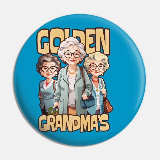 Golden Grandma's Memories Pin by elaissiiliass