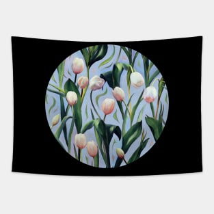 Waiting on the Blooming - a Tulip Pattern Tapestry