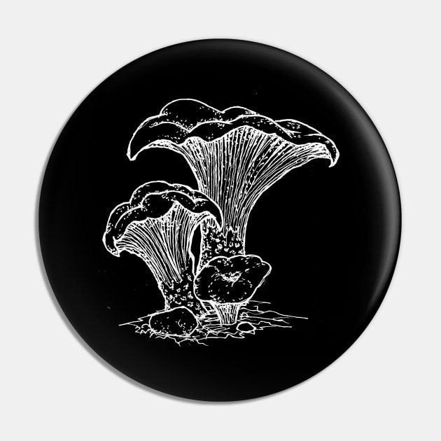 Chanterelle Mushroom Pin by mycologist