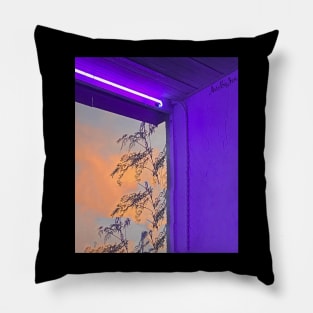 Neon Sunset Pillow