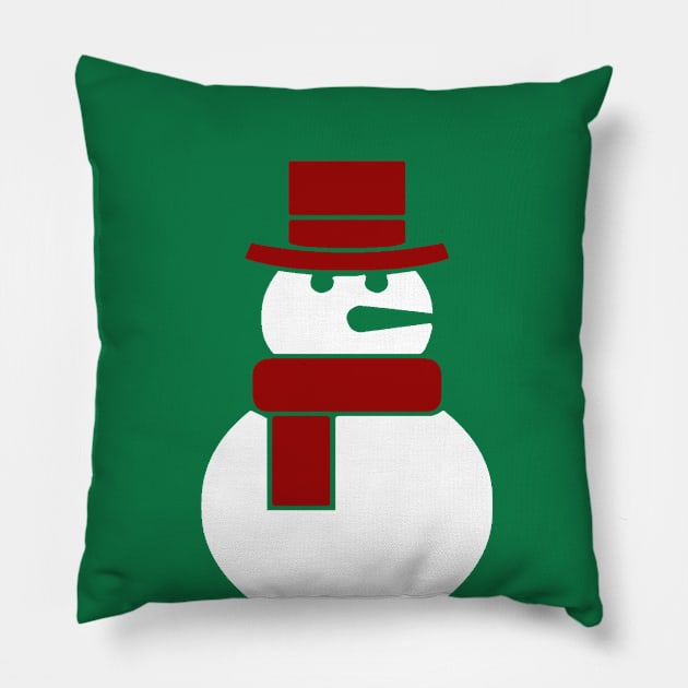 CHRISTMAS SNOWMAN Pillow by eesomebysrishti