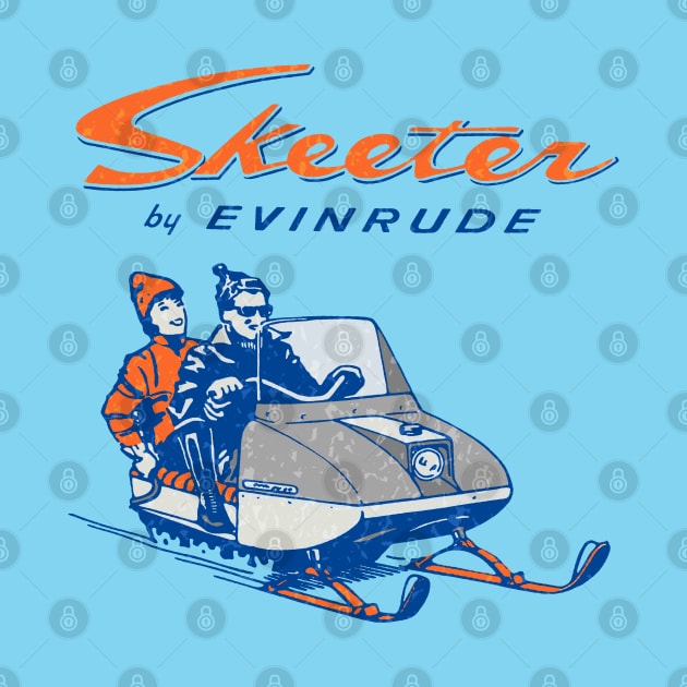 Evinrude Skeeter Snowmobiles by Midcenturydave