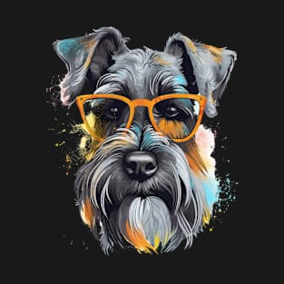 Schnauzer Head Face T-Shirt