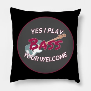 Bass Player Appreciation in Colour Pillow