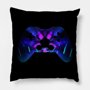 3D Abstract - Gaming Gamer Abstract - Gamepad Controller - Video Game Lover - Graphic Background Pillow