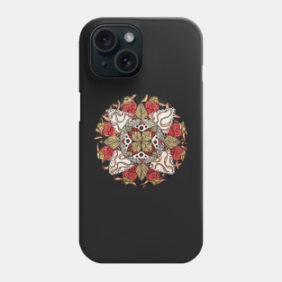 Ribbon and Hearts Mandala Phone Case