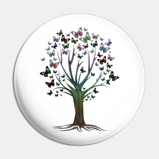 Butterfly Tree Pin