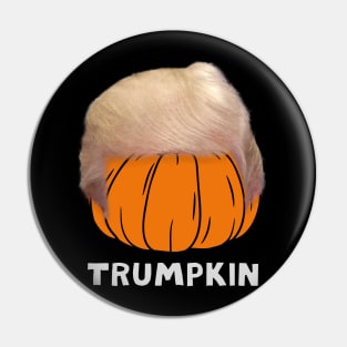 Trumpkin President Trump Halloween Pumpkin Lazy Funny Costume Pin