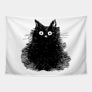 black cat funny Tapestry