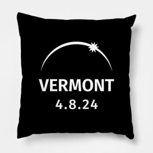 4.8.2024 Solar Eclipse Vermont Pillow