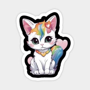 I Adore You Baby Cat Magnet