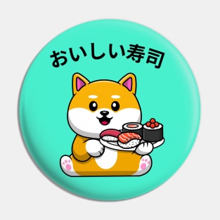 Renji Loves Sushi Pin