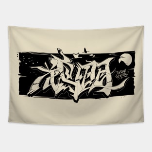 Japanese KANJI Graffiti KACHOFUGETSU Tapestry