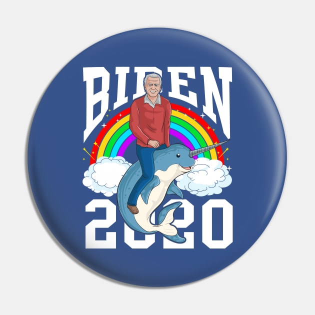 Joe Biden 2020 Election Narwhal Democrat Pin by E