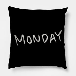 Hand Drawn Monday Pillow