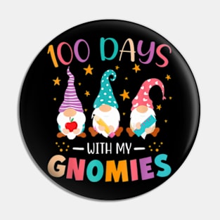 100th Day Of School Gnome Teachers Students 100 Days Smarter Pin