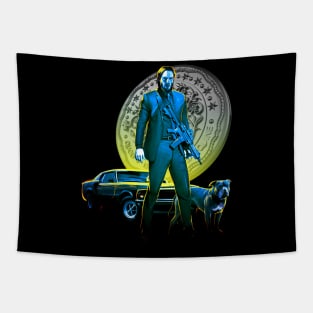 John Wick - Lone Hitman and Cub Tapestry