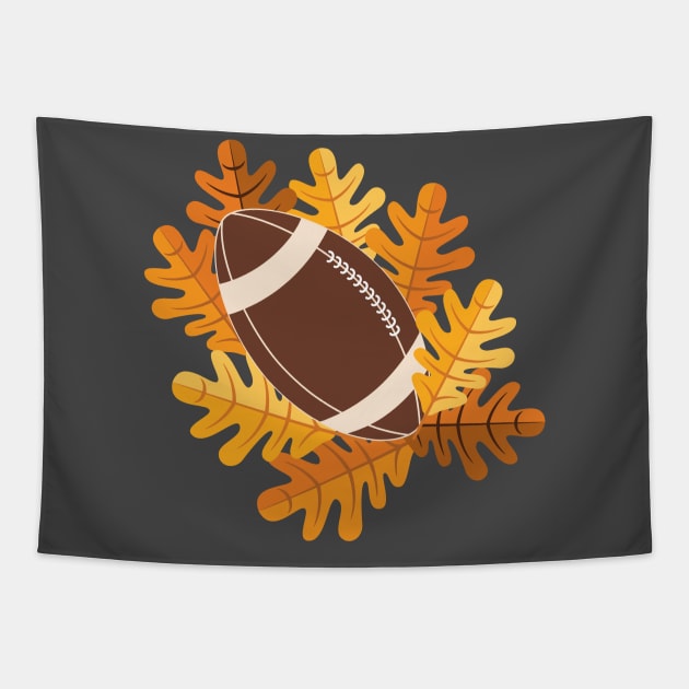 Football Wreath Tapestry by SWON Design