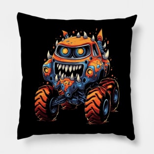 Cute Monster Truck Pillow