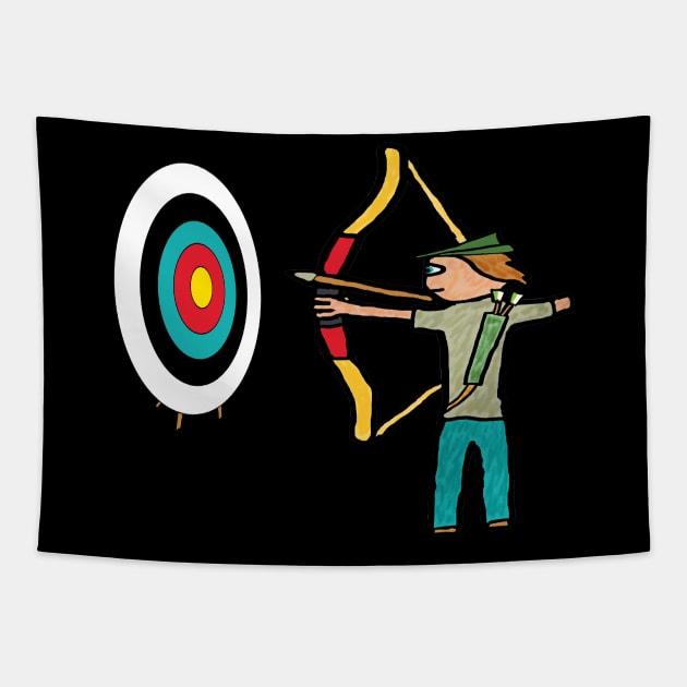 Archery Tapestry by Mark Ewbie