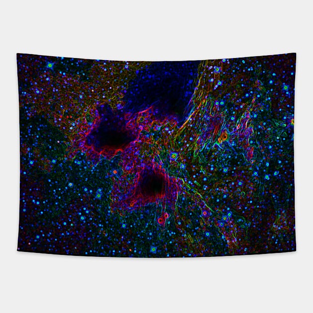 Black Panther Art - Glowing Edges 413 Tapestry by The Black Panther