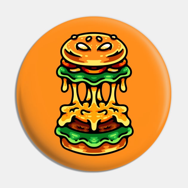 Monster Burger Pin by andhiika